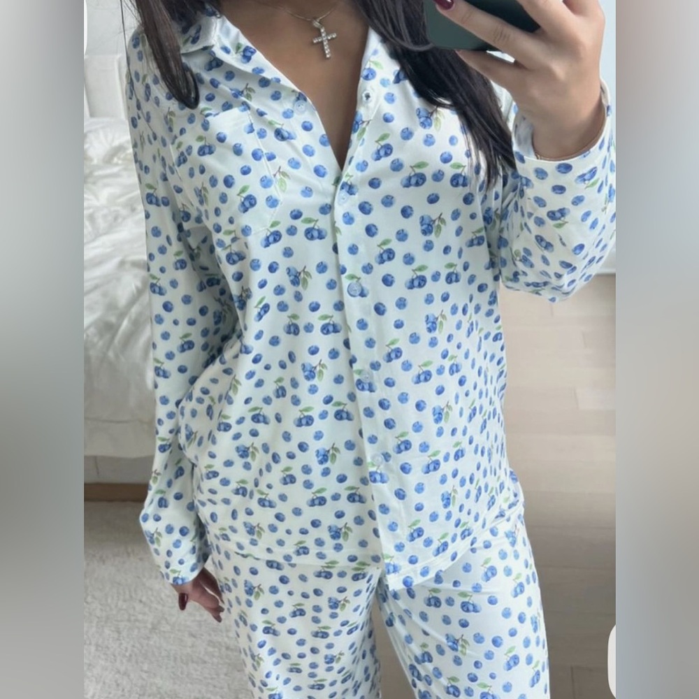 Happy Camp3r blueberry sleepwear size XL/XXL pj set. NWT - Picture 3 of 12